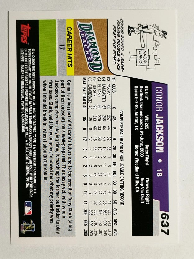2006 Topps #637 Conor Jackson