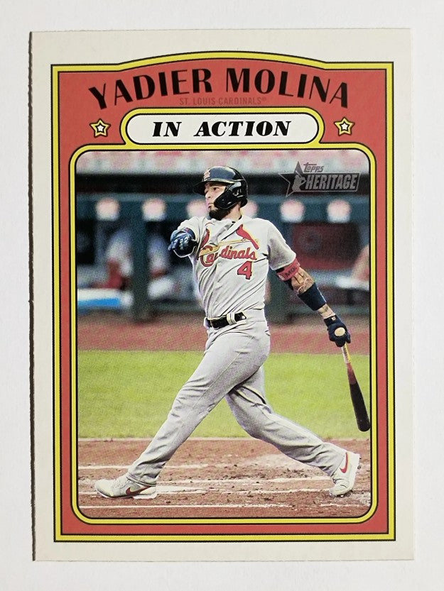 2021 Topps Heritage #18 Yadier Molina IA