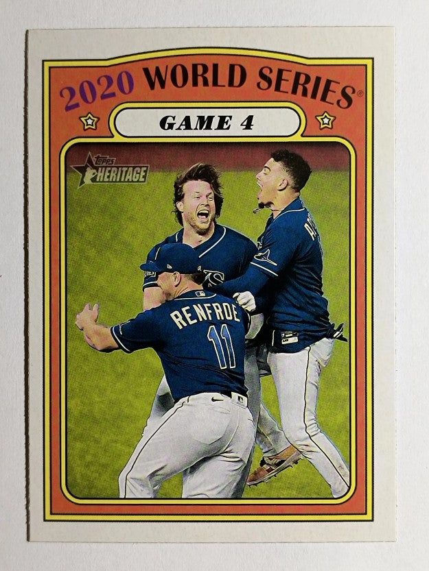 2021 Topps Heritage #28 Game 4 WS HL