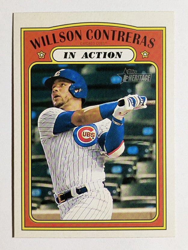 2021 Topps Heritage #42 Willson Contreras IA