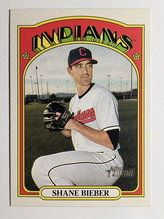 2021 Topps Heritage #47 Shane Bieber