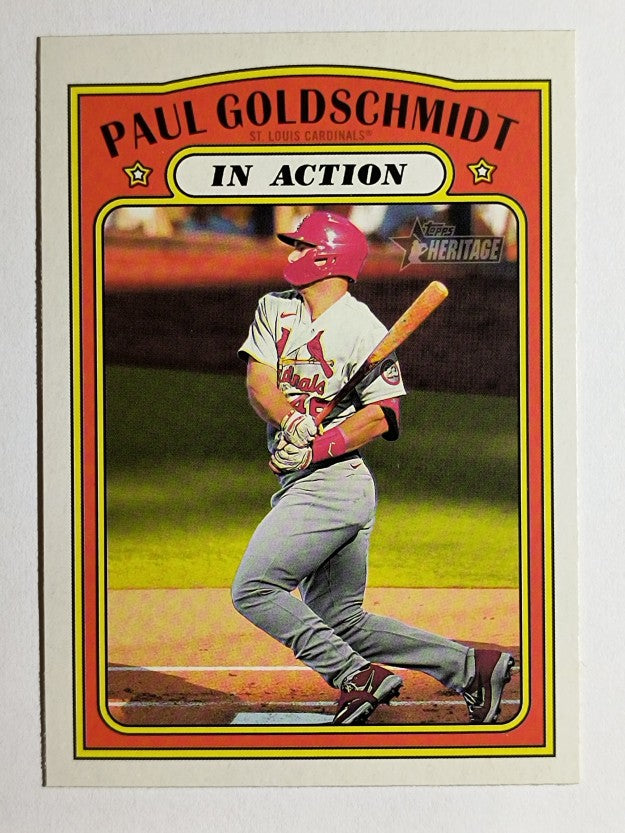 2021 Topps Heritage #104 Paul Goldschmidt IA