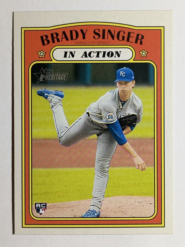 2021 Topps Heritage #130 Brady Singer IA