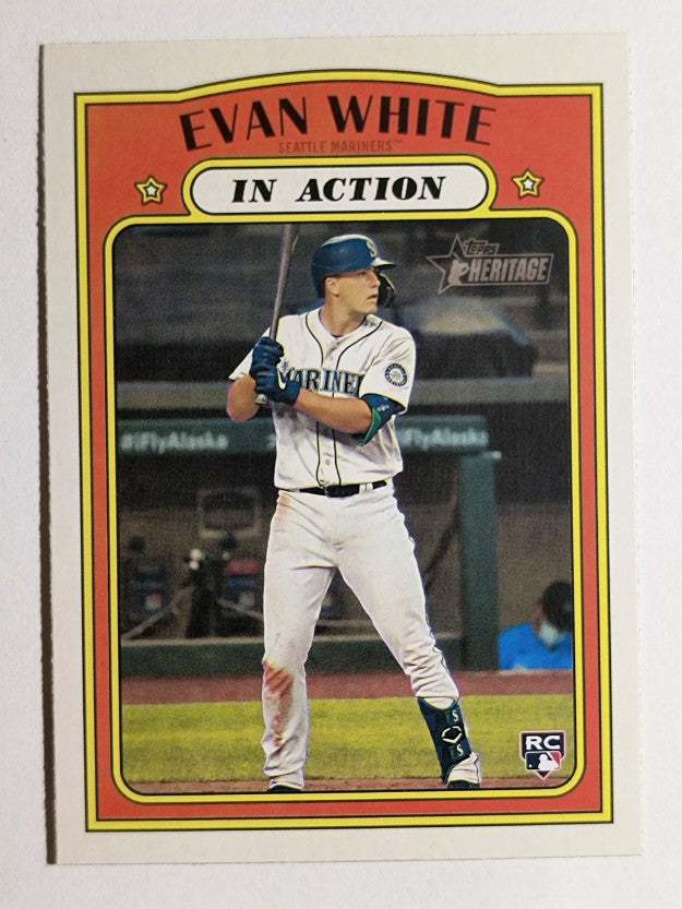 2021 Topps Heritage #134 Evan White IA