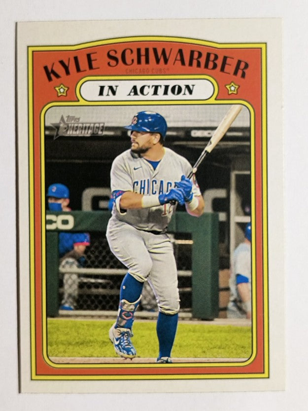 2021 Topps Heritage #140 Kyle Schwarber IA