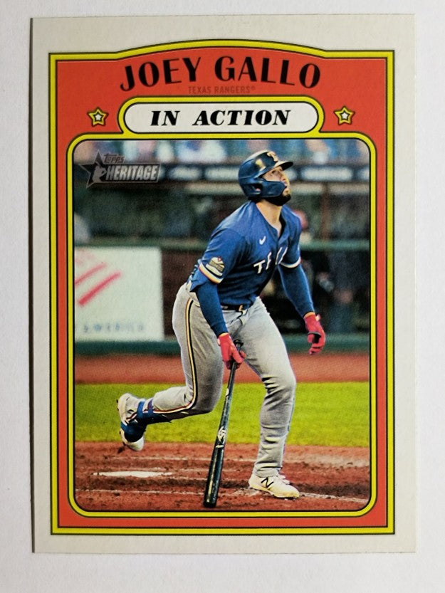 2021 Topps Heritage #180 Joey Gallo IA