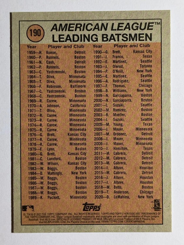 2021 Topps Heritage #190 Albert Pujols IA