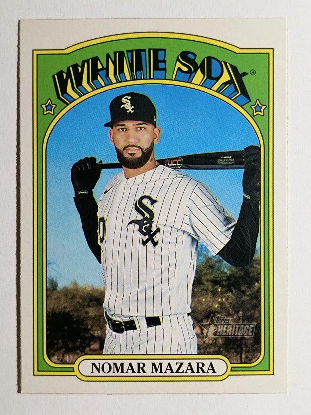 2021 Topps Heritage #202 Nomar Mazara