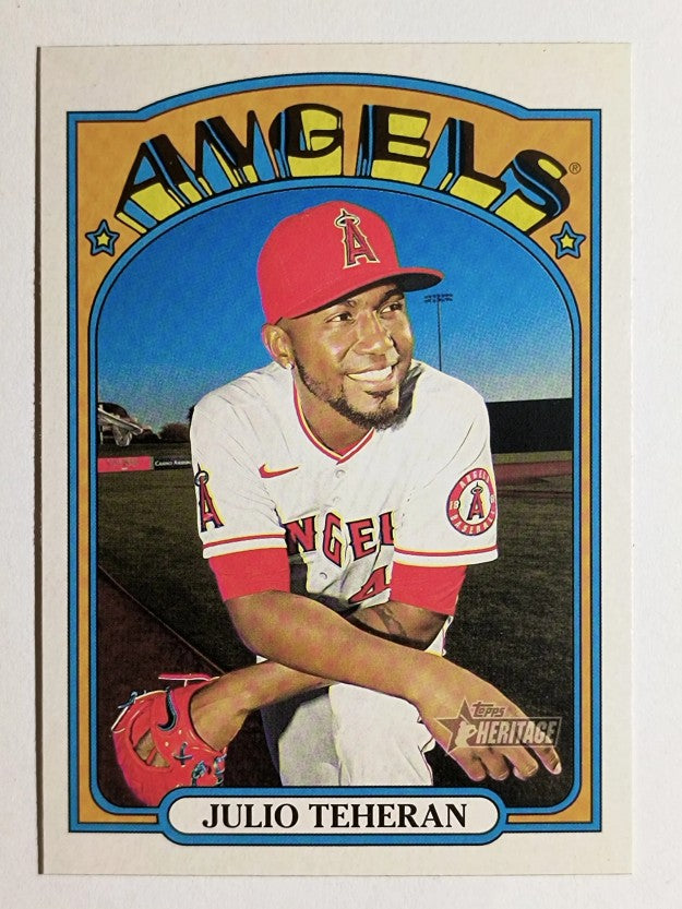 2021 Topps Heritage #225 Julio Teheran