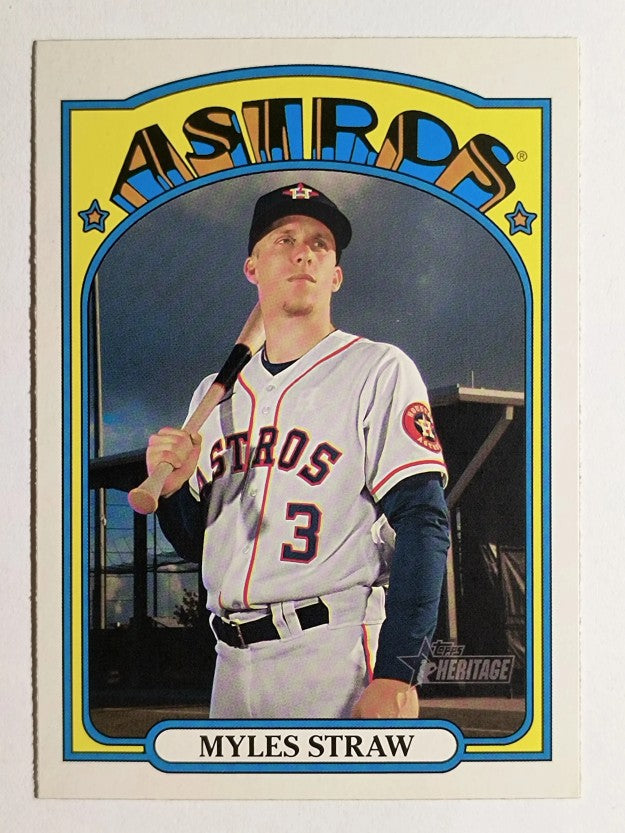 2021 Topps Heritage #272 Myles Straw