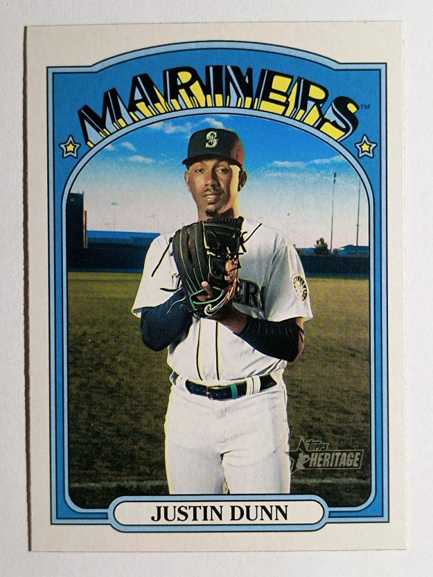 2021 Topps Heritage #276 Justin Dunn