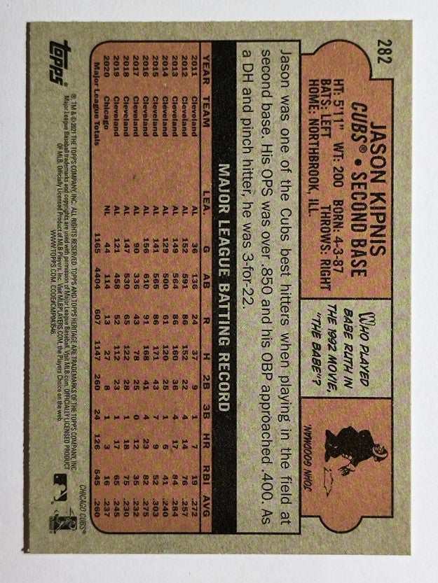 2021 Topps Heritage #282 Jason Kipnis
