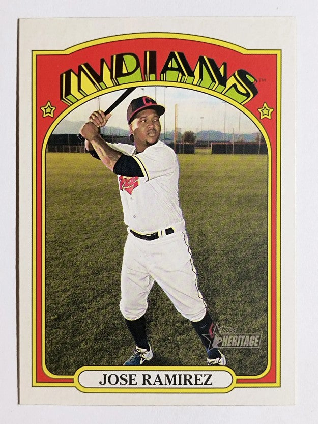 2021 Topps Heritage #297 Jose Ramirez