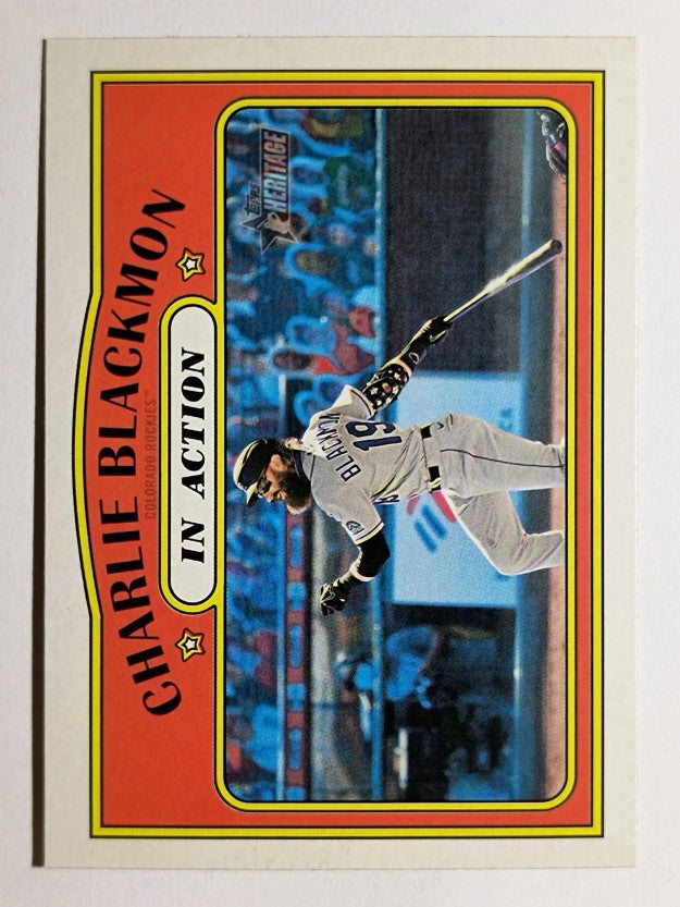 2021 Topps Heritage #306 Charlie Blackmon IA