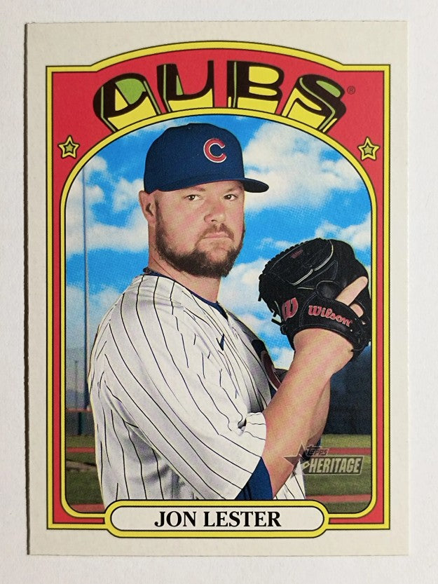 2021 Topps Heritage #326 Jon Lester