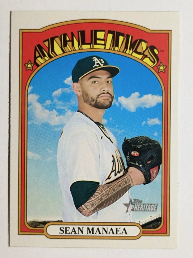 2021 Topps Heritage #333 Sean Manaea