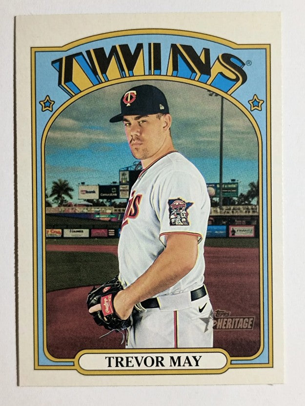 2021 Topps Heritage #350 Trevor May