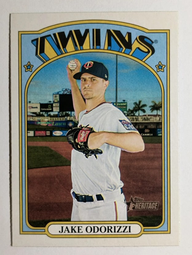 2021 Topps Heritage #351 Jake Odorizzi