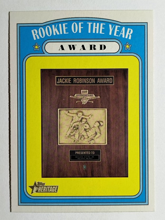 2021 Topps Heritage #368 Rookie of the Year Award