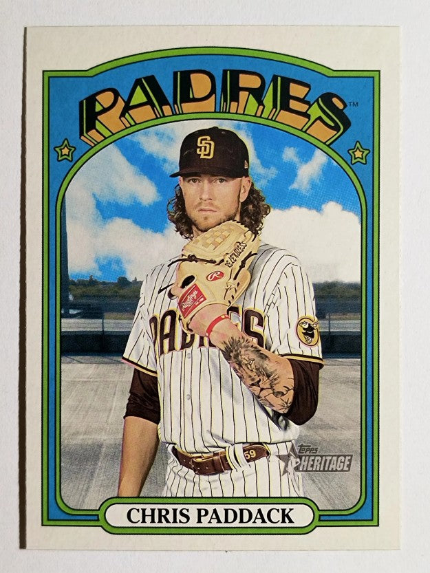 2021 Topps Heritage #382 Chris Paddack