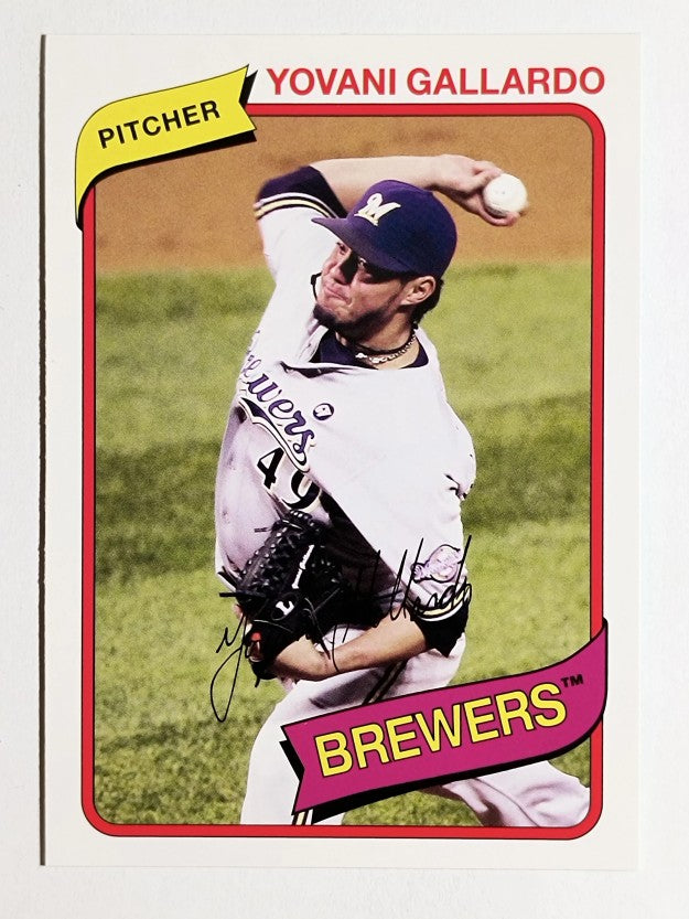 2012 Topps Archives #104 Yovani Gallardo
