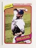 2012 Topps Archives #104 Yovani Gallardo