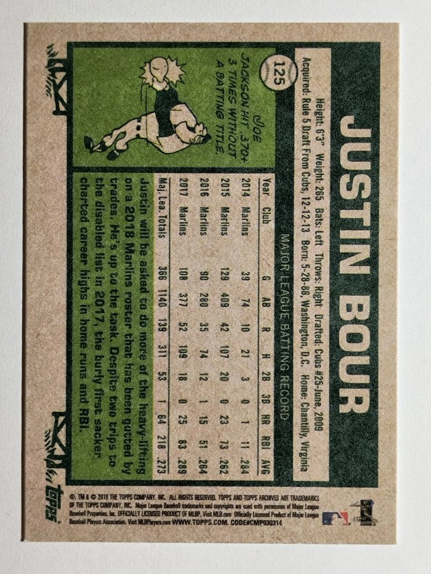 2018 Topps Archives #125 Justin Bour