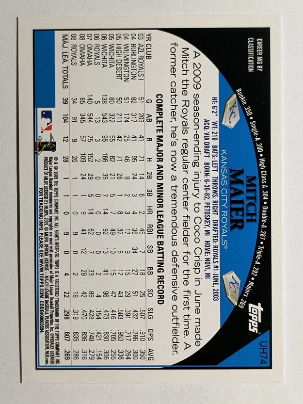 2009 Topps Update #UH74 Mitch Maier