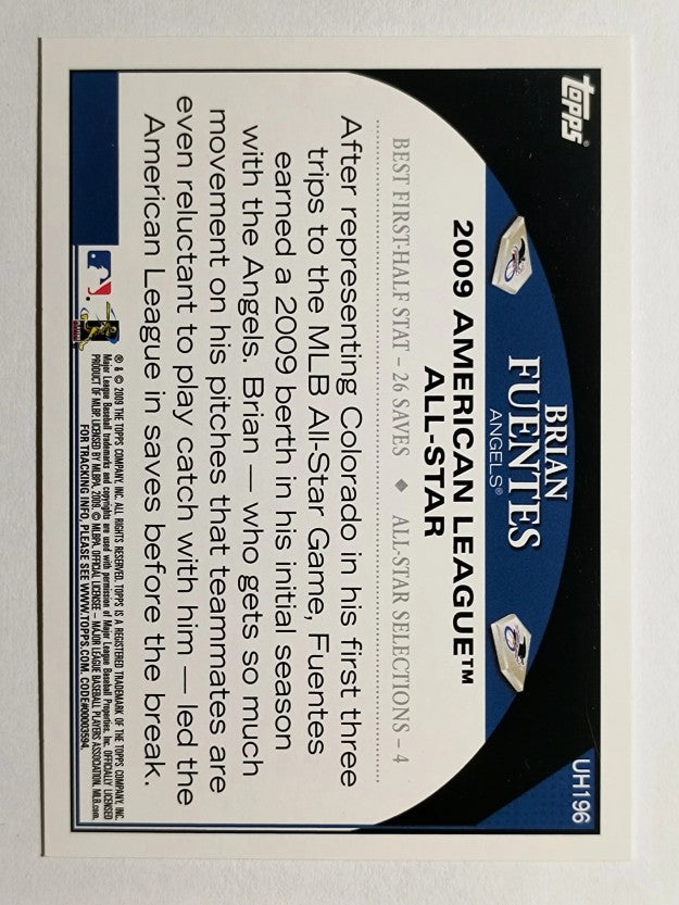 2009 Topps Update #UH196 Brian Fuentes