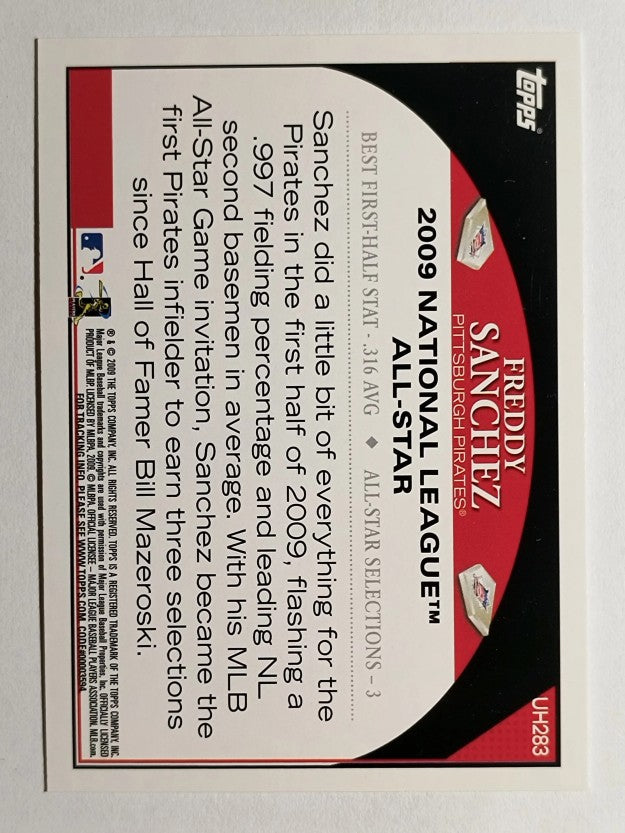 2009 Topps Update #UH283 Freddy Sanchez