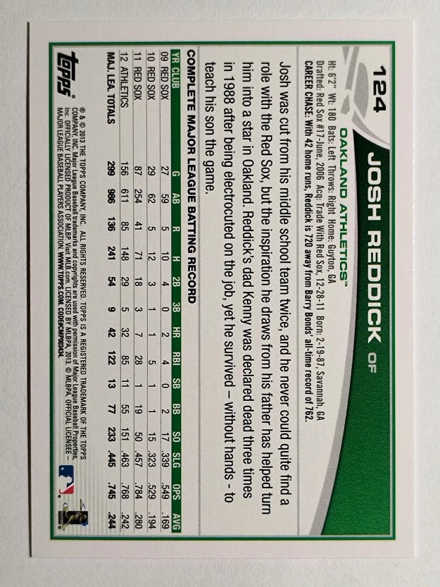 2013 Topps Opening Day #124 Josh Reddick
