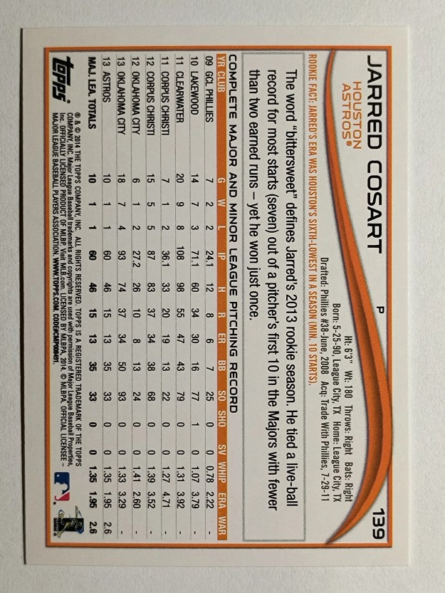 2014 Topps Opening Day #139 Jarred Cosart