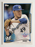 2014 Topps Opening Day #176 Yovani Gallardo