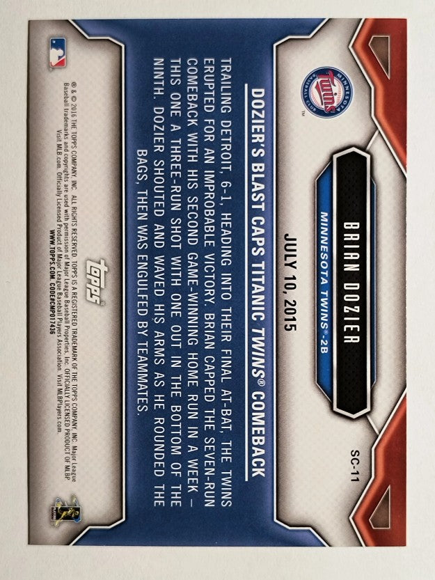 2016 Topps Opening Day Superstar Celebrations #SC11 Brian Dozier