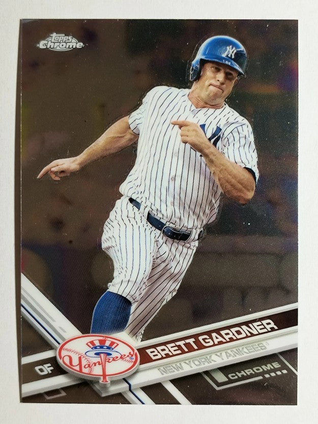 2017 Topps Chrome #28 Brett Gardner