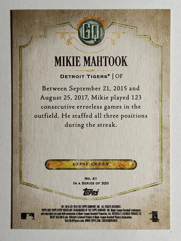 2018 Topps Gypsy Queen #41 Mikie Mahtook