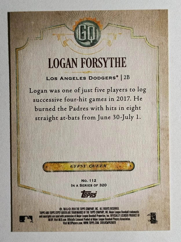 2018 Topps Gypsy Queen #112 Logan Forsythe