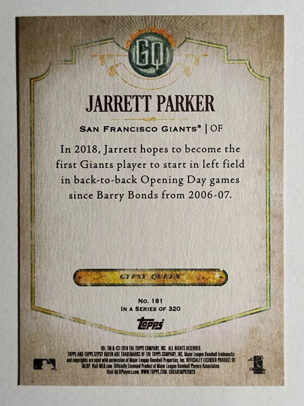 2018 Topps Gypsy Queen #181 Jarrett Parker