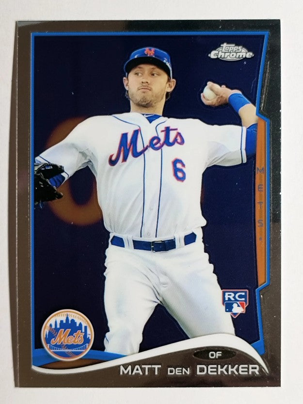 2014 Topps Chrome #92 Matt den Dekker RC