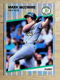 1989 Fleer #17 Mark McGwire