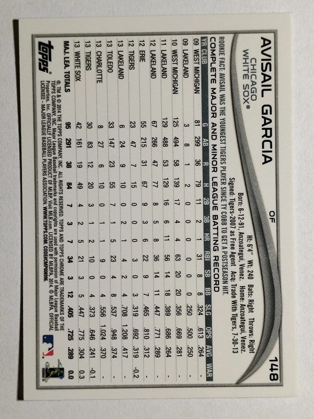 2014 Topps Chrome #148 Avisail Garcia