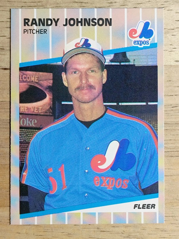 1989 Fleer #381 Randy Johnson RC
