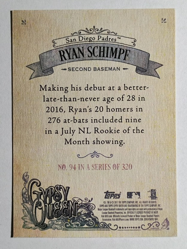 2017 Topps Gypsy Queen #94 Ryan Schimpf
