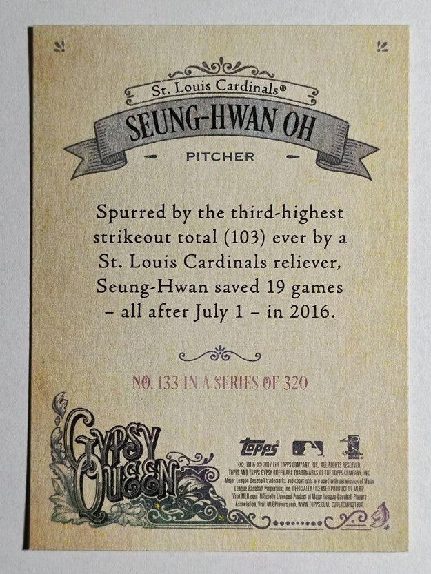 2017 Topps Gypsy Queen #133 Seung-hwan Oh