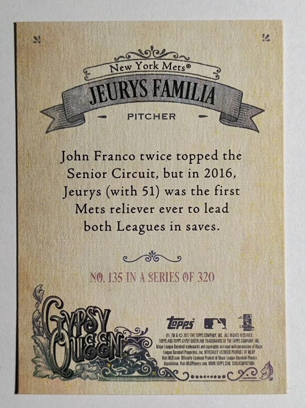 2017 Topps Gypsy Queen #135 Jeurys Familia