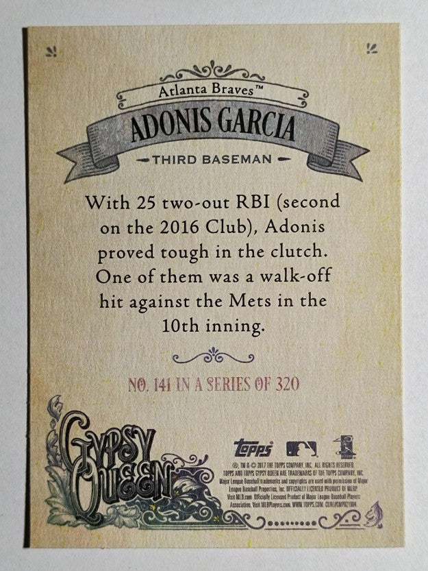 2017 Topps Gypsy Queen #141 Adonis Garcia