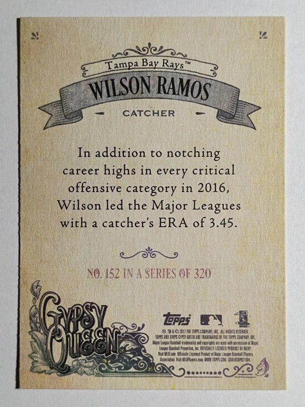 2017 Topps Gypsy Queen #152 Wilson Ramos