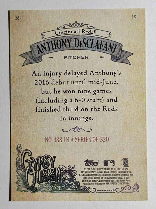 2017 Topps Gypsy Queen #188 Anthony DeSclafani
