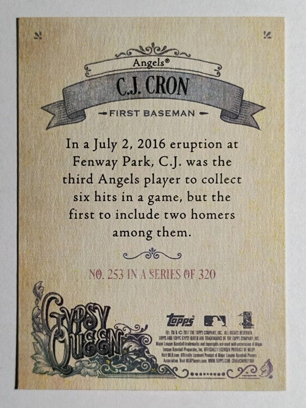 2017 Topps Gypsy Queen #253 C.J. Cron
