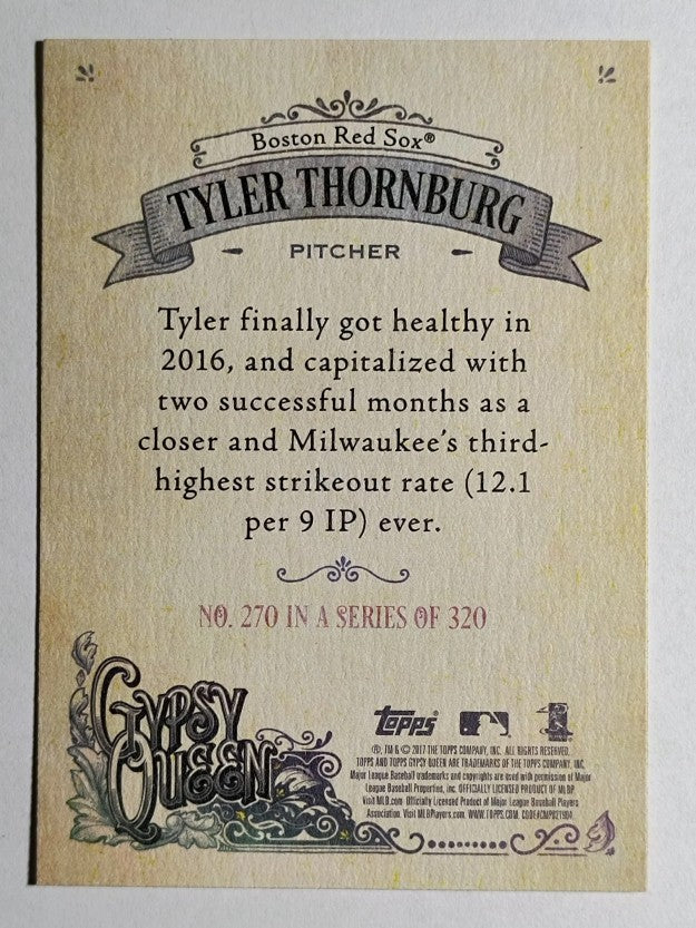 2017 Topps Gypsy Queen #270 Tyler Thornburg